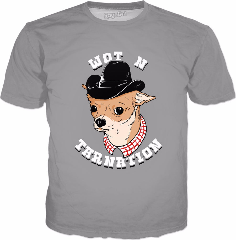 Wot N Tarnation T-Shirt - Funny Cute Dog Internet Meme