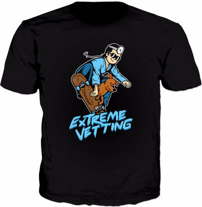 Extreme Vetting T-Shirt - Funny Vet Skateboard