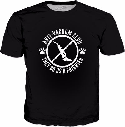 Anti-Vacuum Club T-Shirt - Funny Doggo Dogs Meme