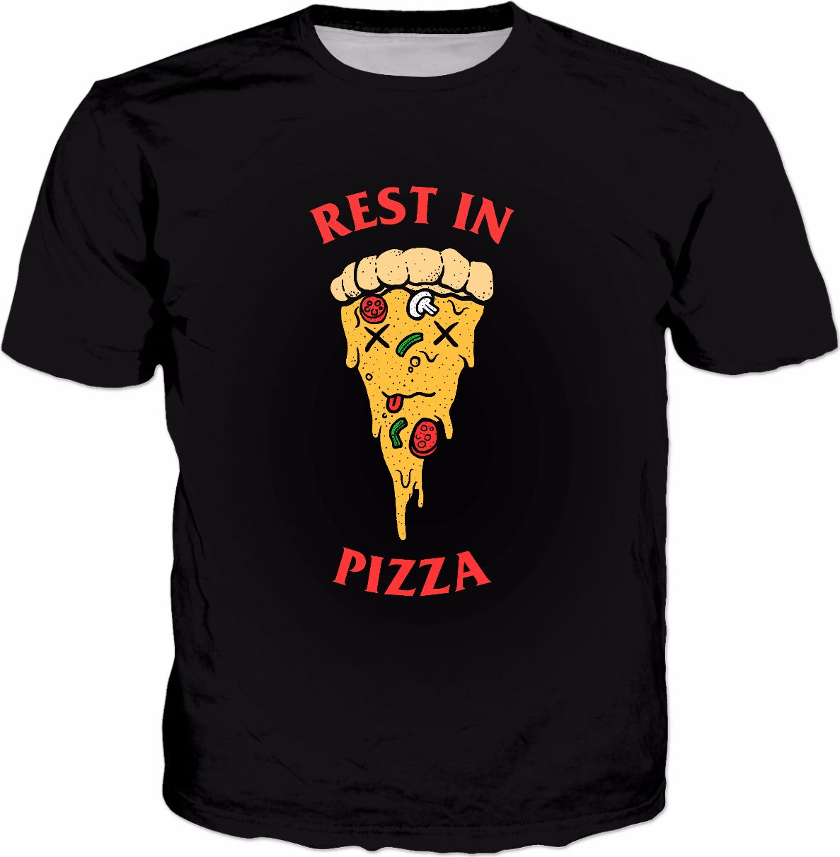 Rest In Pizza T-Shirt - Funny Pizza Peace Tee