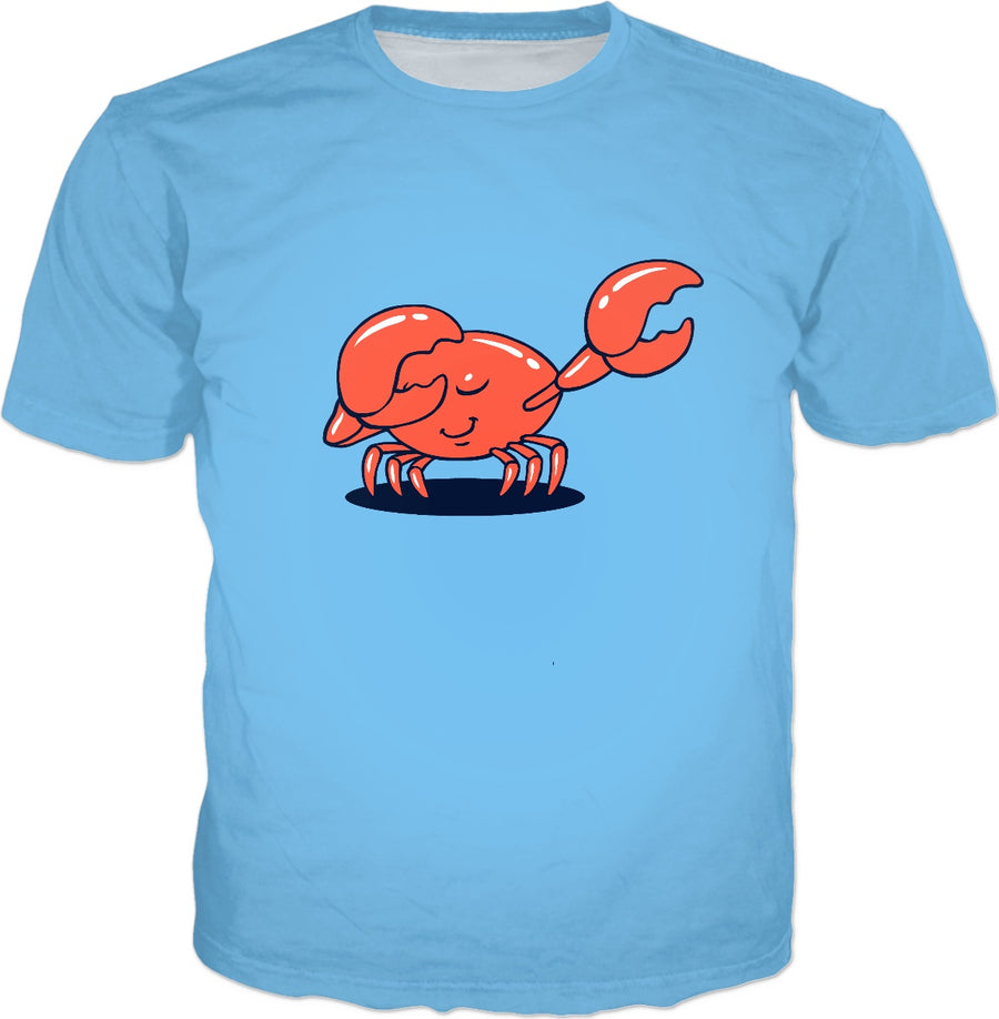 Dab Crab T-Shirt - Dabbing Crab Cartoon Funny Tee
