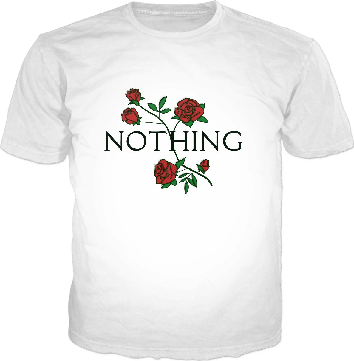 Nothing Rose Floral T-Shirt - Aesthetic Flower Tee