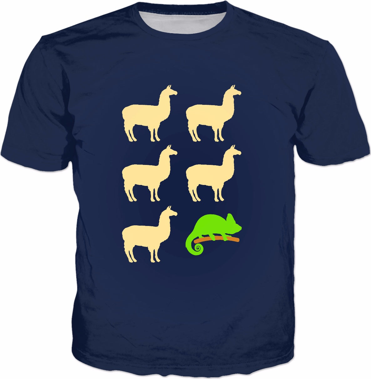 Llama Llama Llama Llama Llama Chameleon T-Shirt - Funny Gag